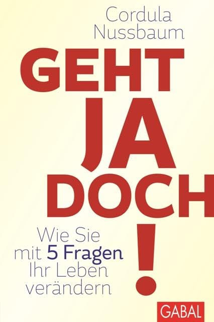 Buchcover: Geht ja doch! von Cordula Nussbaum
