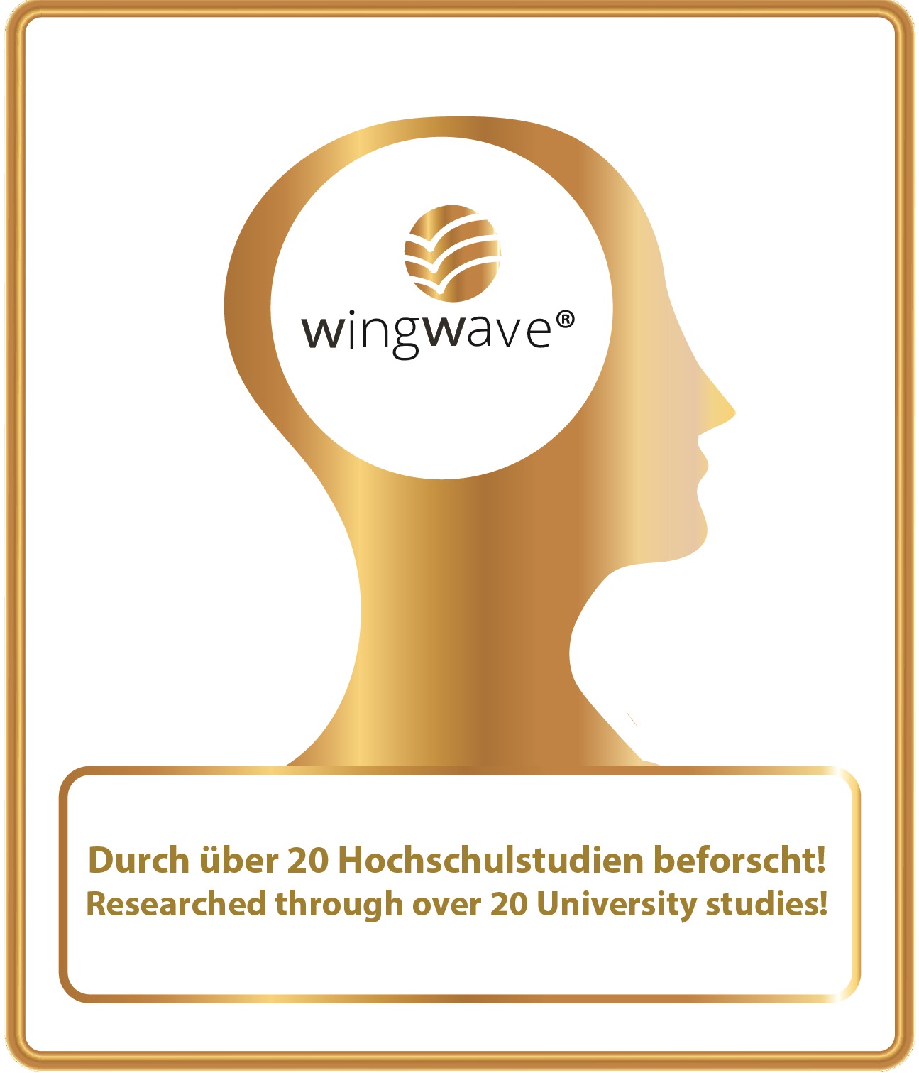 Siegel: wingwave durch über 20 Hochschulstudien beforscht